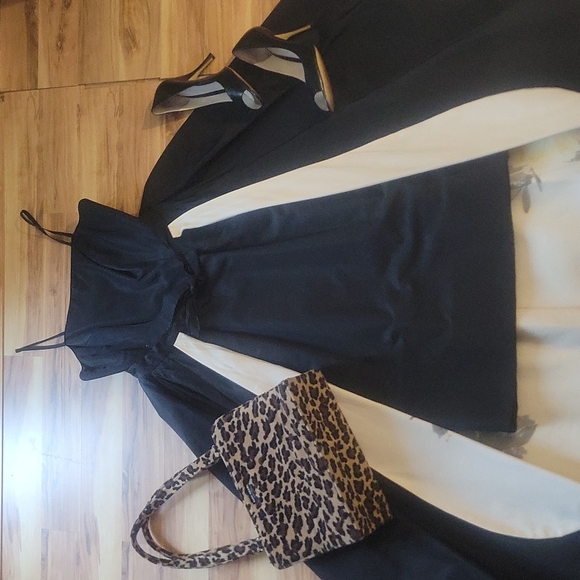Vintage 50s Wiggle Cocktail Dress XS with Beautiful Reversible Hostess Skirt M - Picture 1 of 16